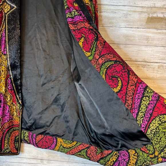 Vintage 80s Judith Ann Plus Silk Whimsical Sequins Blazer Women’s Size 1x - Picture 5 of 8